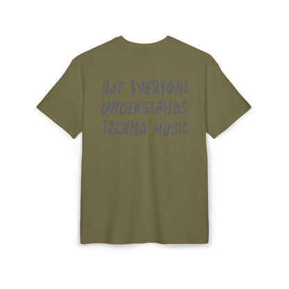 Techno Music - Oversize Backprint T-shirt