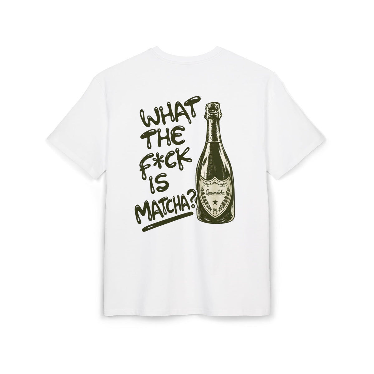 WHAT THE FUCK IS MATCHA - Oversize Backprint T-shirt