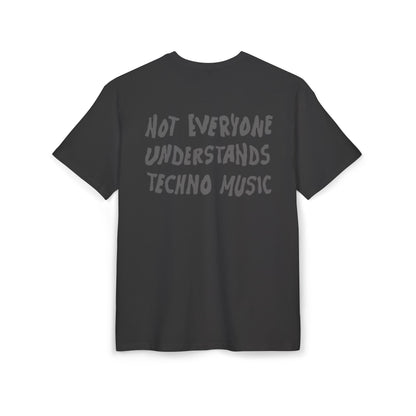 Techno Music - Oversize Backprint T-shirt