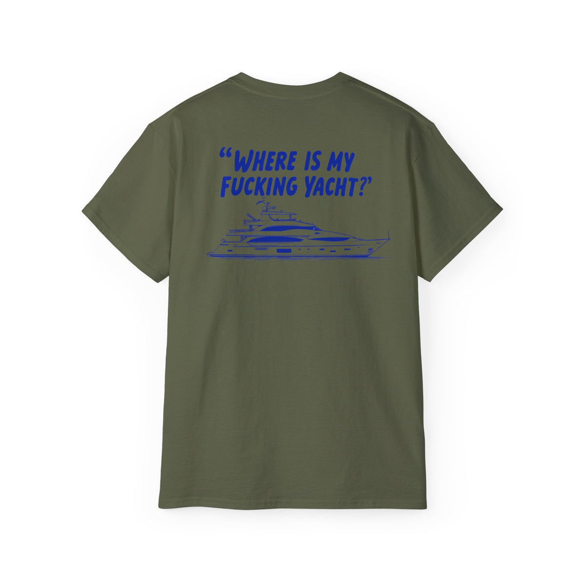 "Where Is My Fkn Yacht" - Backprint Oversized T-shirt
