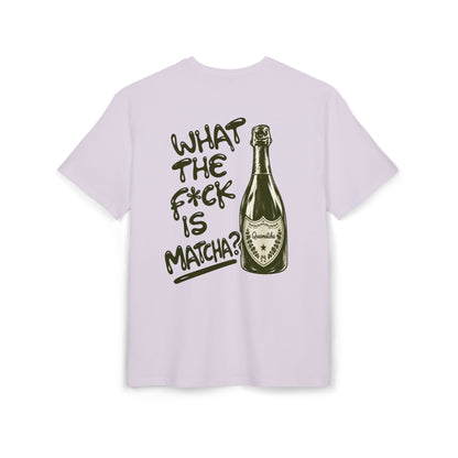 WHAT THE FUCK IS MATCHA - Oversize Backprint T-shirt
