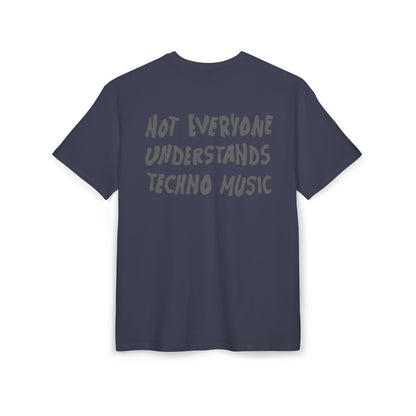 Techno Music - Oversize Backprint T-shirt
